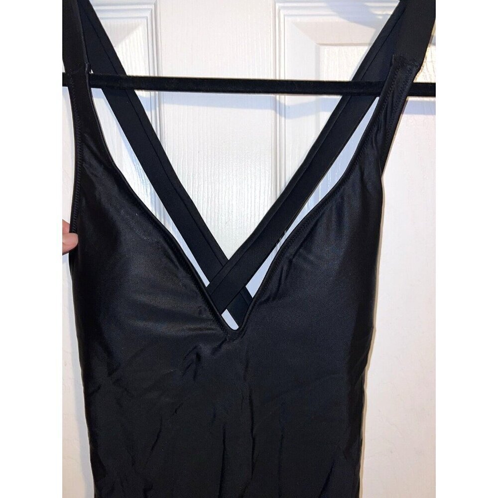 NWT J. CREW High-support Cross-Back One-Piece Black Style BR016 Sz 6 - Picture 5 of 16
